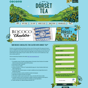 Win 1 of 10 boxes of Salted Caramel Seagull Eggs from Rococo Chocolates and a box of Dorset Tea™ Sunshine Blend 80 tea bags