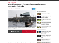 Win 1 of 10 copies of Evening Express Aberdeen Memories Calendar