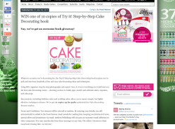 Win 1 of 10 copies of Try it! Step-by-Step Cake Decorating Book