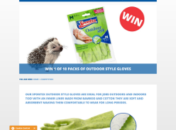 Win 1 of 10 packs of outdoor style rubber gloves