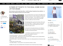 Win 1 of 10 Pairs Of Tickets To The Ideal Home Show