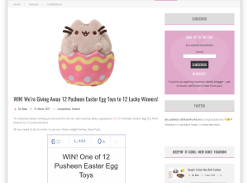 Win 1 of 12 Pusheen Easter Egg Toy