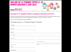 Win 1 of 12 Tommee Tippee 6-18 Month Soother + Cup Set