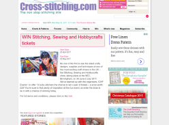 Win 1 of 13 pairs of tickets to Stitching, Sewing and Hobbycrafts Show at NEC Birmingham