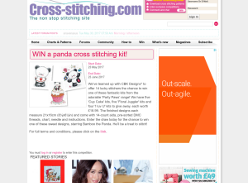 Win 1 of 14 panda cross stitching kit