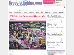 Win 1 of 15 pairs of tickets to the Stitching, Sewing and Hobbycrafts show at at London’s ExCel