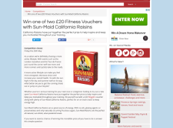 Win 1 of 2 £20 Fitness Vouchers