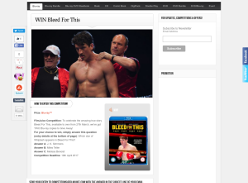 Win 1 of 2 Bleed For This on Blu-ray