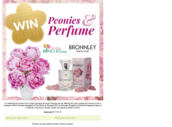 Win 1 of 2 Bouquet of Peonies & Perfume