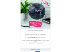 Win 1 of 2 Chalkboard Globes with Blue Bay Travel to celebrate our Autumn Sale