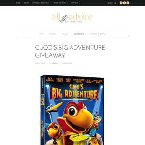 Win 1 of 2 Cuco’s Big Adventure DVDs