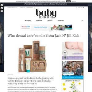 Win 1 of 2 dental care bundle from Jack N' Jill Kids