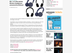 Win 1 of 2 Harlem Wireless Headphones