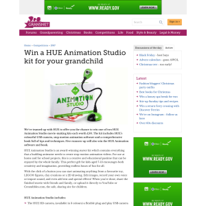 Win 1 of 2 HUE Animation Studio Kit + 1 of 5 HUE Animation Software & Book