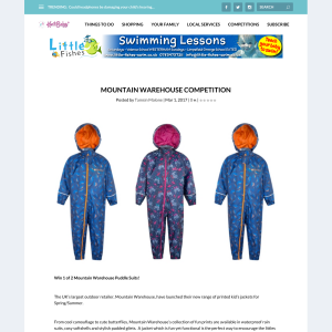 Win 1 of 2 Mountain Warehouse Puddle Suits