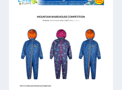 Win 1 of 2 Mountain Warehouse Puddle Suits