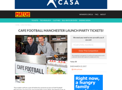 Win 1 of 2 pairs of tickets to Cafe Football Manchester Launch Party