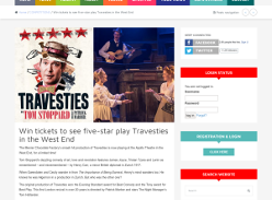 Win 1 of 2 Pairs of tickets to see Travesties in the West End