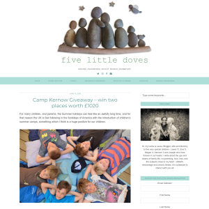 Win 1 of 2 places at Camp Kernow on 19-24 August 2018