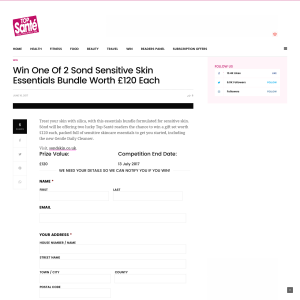 Win 1 of 2 Sond Sensitive Skin Essentials Bundle Worth £120 Each