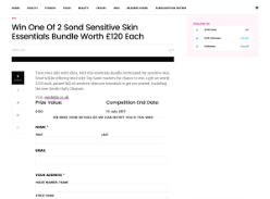 Win 1 of 2 Sond Sensitive Skin Essentials Bundle Worth £120 Each