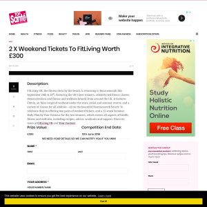 Win 1 of 2 Weekend Tickets To FitLiving