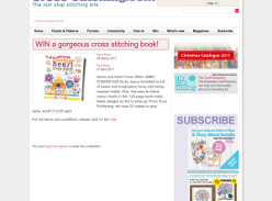 Win 1 of 20 Home and Heart Cross Stitch book