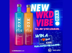 Win 1 of 3 £200 B&M Gift Card PLUS a WKD Vibe Hamper