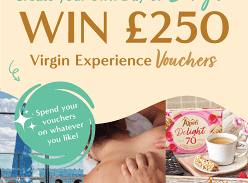 Win 1 of 3 £250 in Virgin Experience Vouchers