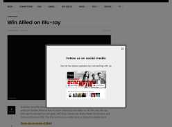 Win 1 of 3 Allied on Blu-ray