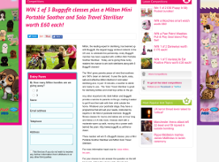 Win 1 of 3 Buggyfit Classes + Milton Mini Portable Soother + Solo Travel Steriliser