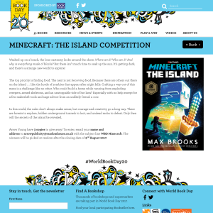 Win 1 of 3 copies of Minecraft: The Island