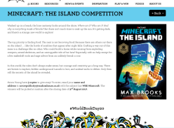 Win 1 of 3 copies of Minecraft: The Island