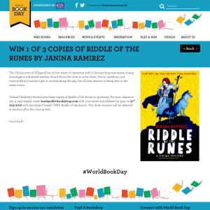 Win 1 of 3 copies of Riddle of the Runes by Janina Ramirez