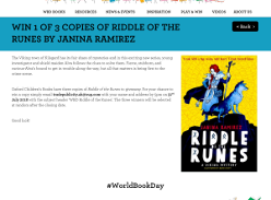 Win 1 of 3 copies of Riddle of the Runes by Janina Ramirez