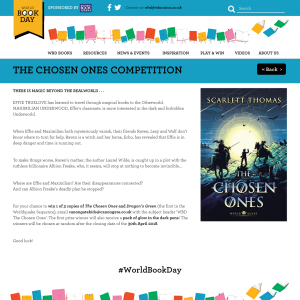 Win 1 of 3 copies of The Chosen Ones and Dragon’s Green