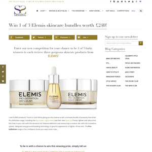 Win 1 of 3 Elemis Skincare Bundles worth £240