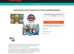 Win 1 of 3 Family day pass to Alton Towers Resort