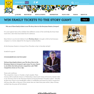 Win 1 of 3 Family Tickets to The Story Giant