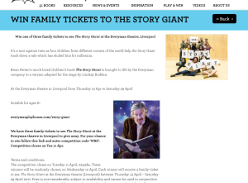 Win 1 of 3 Family Tickets to The Story Giant