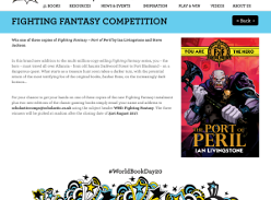 Win 1 of 3 Fighting Fantasy – Port of Peril by Ian Livingstone