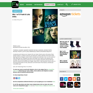 Win 1 of 3 Frank & Lola DVD