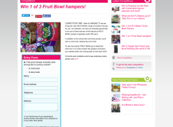 Win 1 of 3 Fruit Bowl hampers