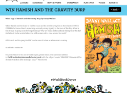 Win 1 of 3 Hamish and the Gravity Burp