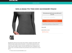 Win 1 of 3 Head-to-Toe Cosy Accessory pack worth £84