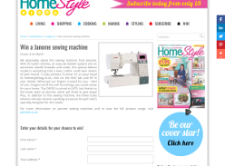 Win 1 of 3 Janome sewing machine