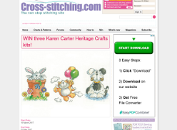 Win 1 of 3 Karen Carter Heritage Crafts kit