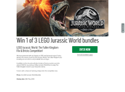 Win 1 of 3 LEGO Jurassic World bundles