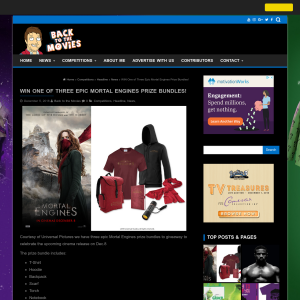 Win 1 of 3 Mortal Engines Bundle