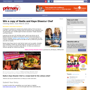 Win 1 of 3 Nadia and Kaye Disaster Chef